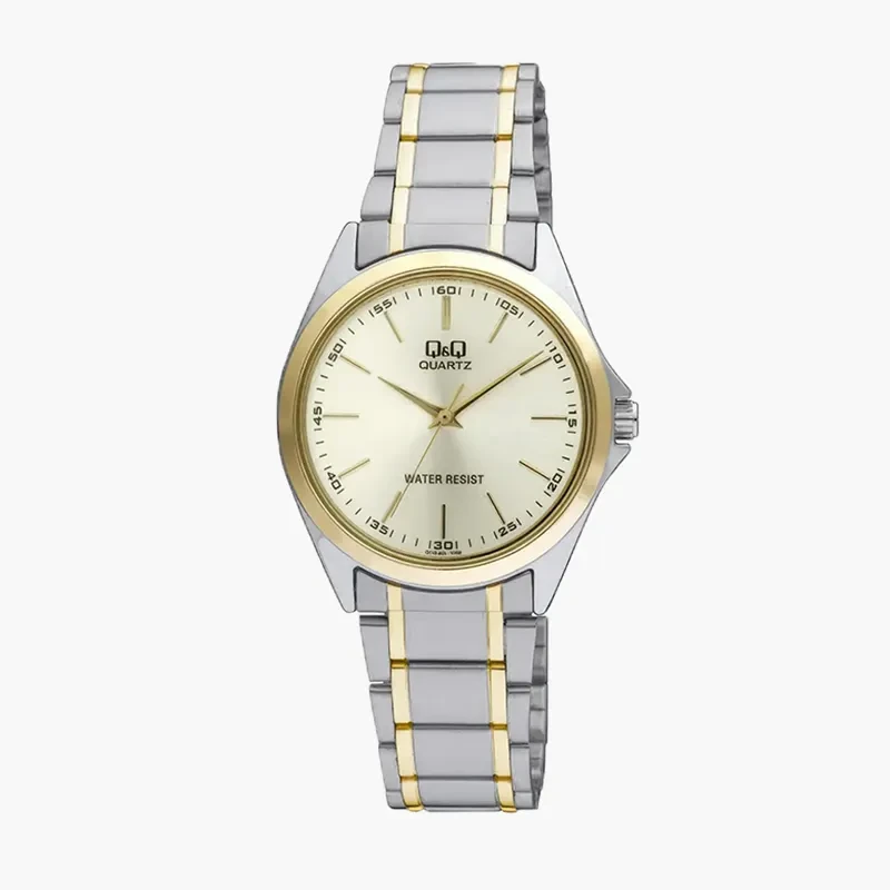 Q&Q Japan Quartz Two-tone Ladies Watch- Q118-400Y